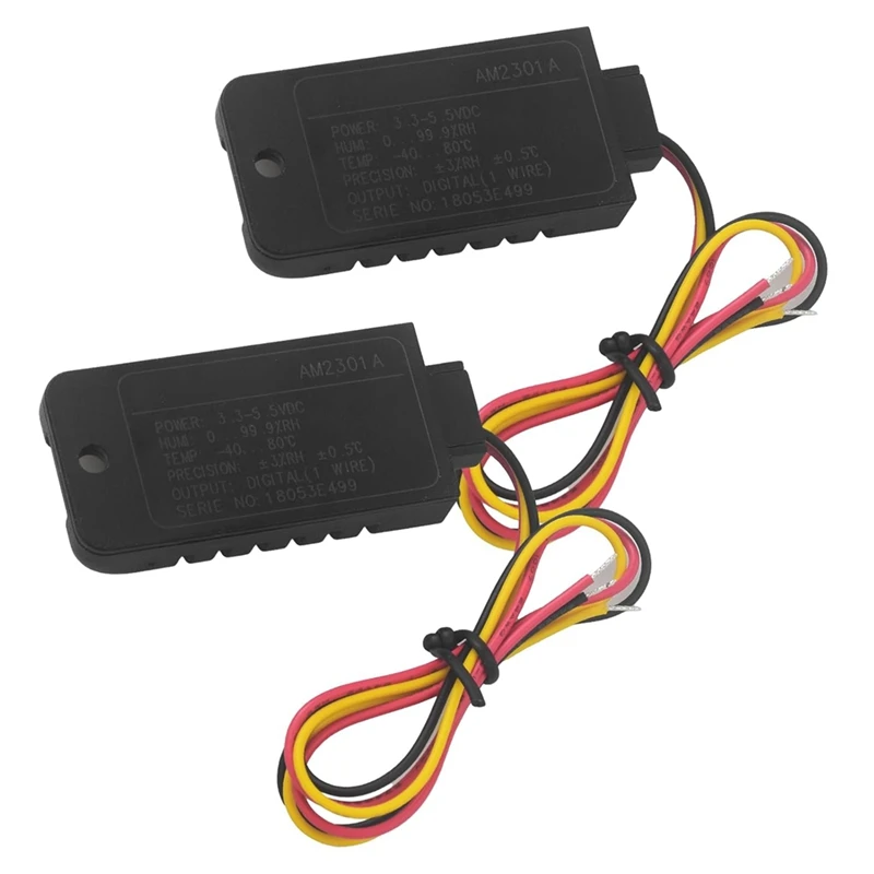 Sensor digital capacitivo de temperatura e umidade dht21/am2301, módulo sensor de umidade e temperatura dht21 2 pacotes-at64
