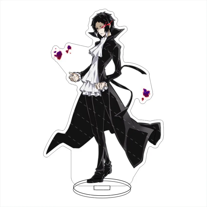  Figura de Anime de 16 cm de Bungo Stray Dogs Figura Dazai Osamu, Nakajima Atsushi, Nakahara Chuuya, Fyodor D. Cos, Adornos de Acrílico, Regalos