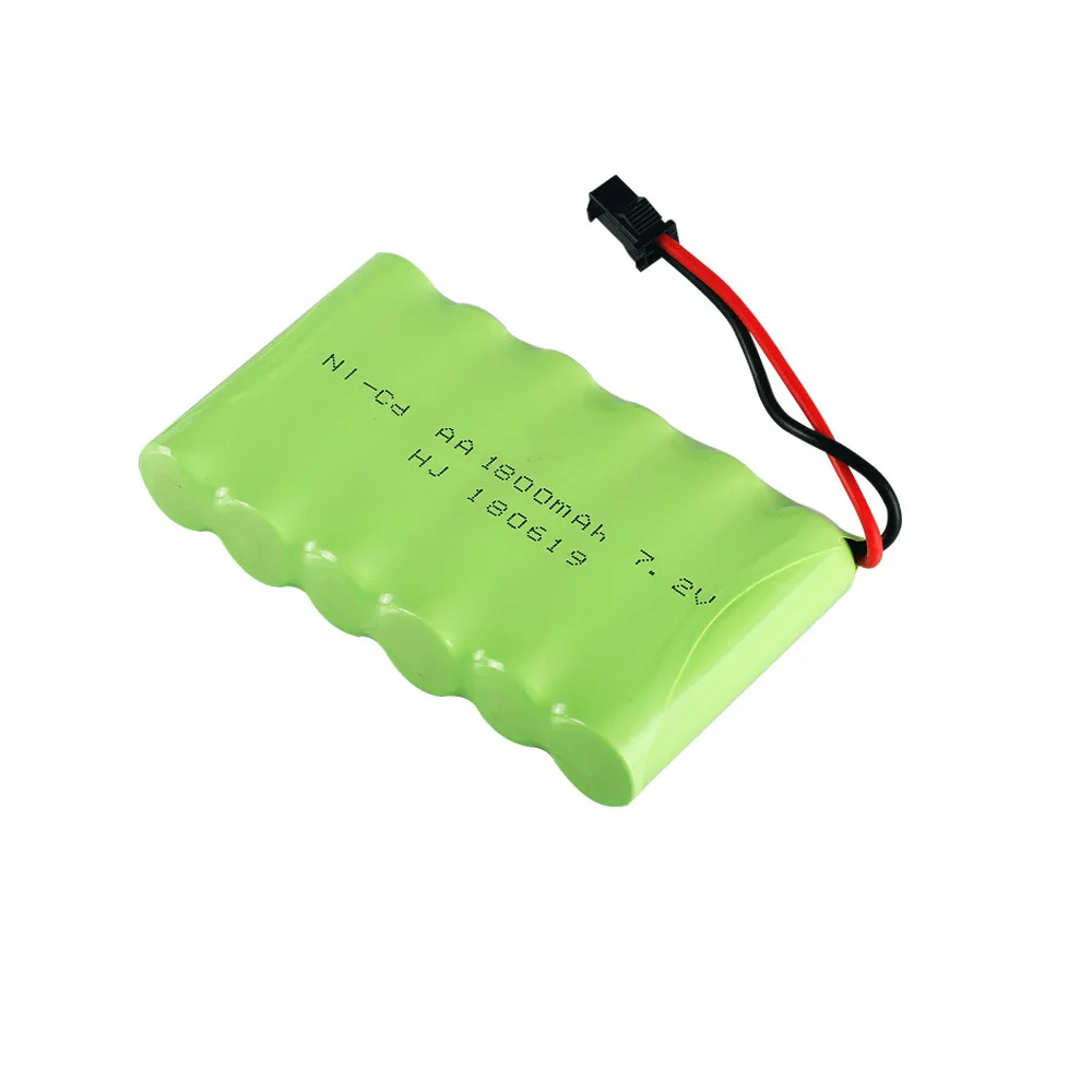 7.2V 1800mah NI-CD Battery with Charger set for RC toy Car Boat GUN TANK Truck Trains RC toy model 7.2v NI-CD Battery toy parts