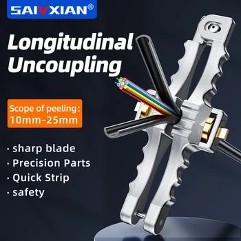 Longitudinale opening Mes Longitudinale schede Kabel Slitter Vezel Optische Kabel Stripper