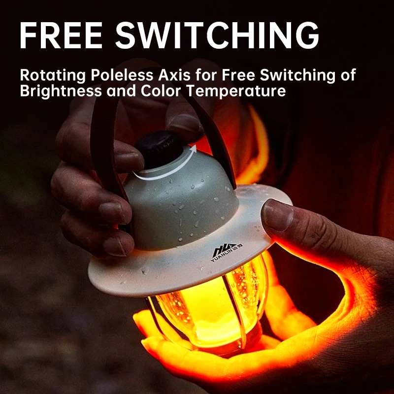 الثريات العتيقة الخارجية، وأضواء التخييم LED المحمولة القابلة لإعادة الشحن، وأضواء خيمة الإضاءة المحيطة فائقة الأمد