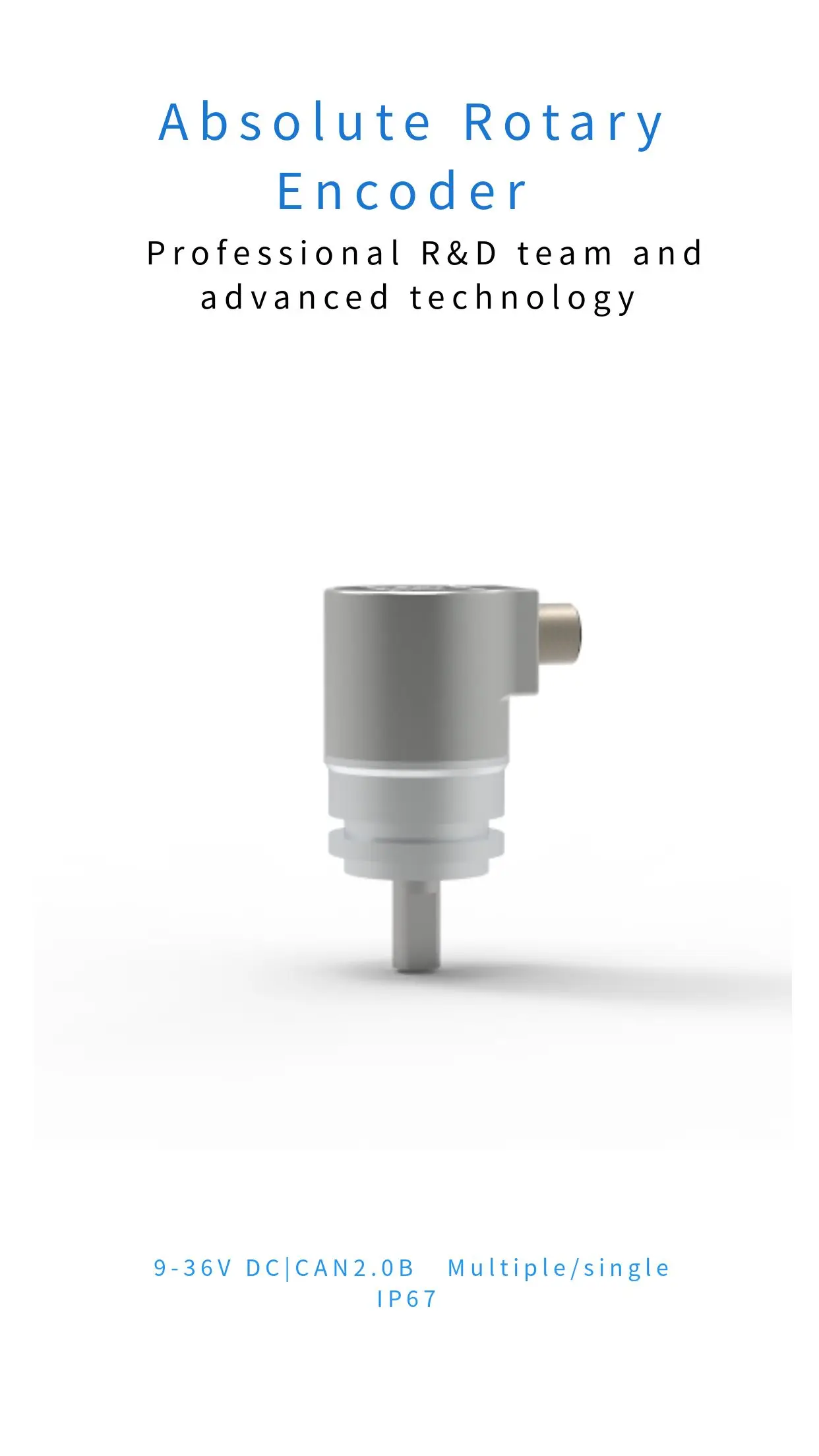 Высокоточный поворотный энкодер CAN Bus, универсальный магнитный абсолютный энкодер для электрооборудования