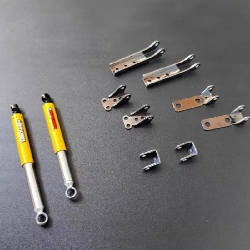 

Передняя и задняя стальная пластина, амортизатор подвески для 1/14 Tamiya RC Truck Trailer Самосвал Scania Benz Actros Volvo MAN