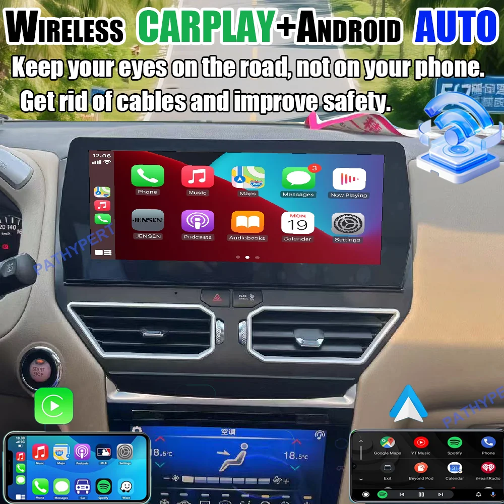أندرويد 15 أوتو لاسلكي كاربلاي لنيسان باثفايندر 2012-2020 12.3+9 مشغل الوسائط المتعددة للسيارة راديو نظام تحديد المواقع والملاحة وحدة الرأس 4G