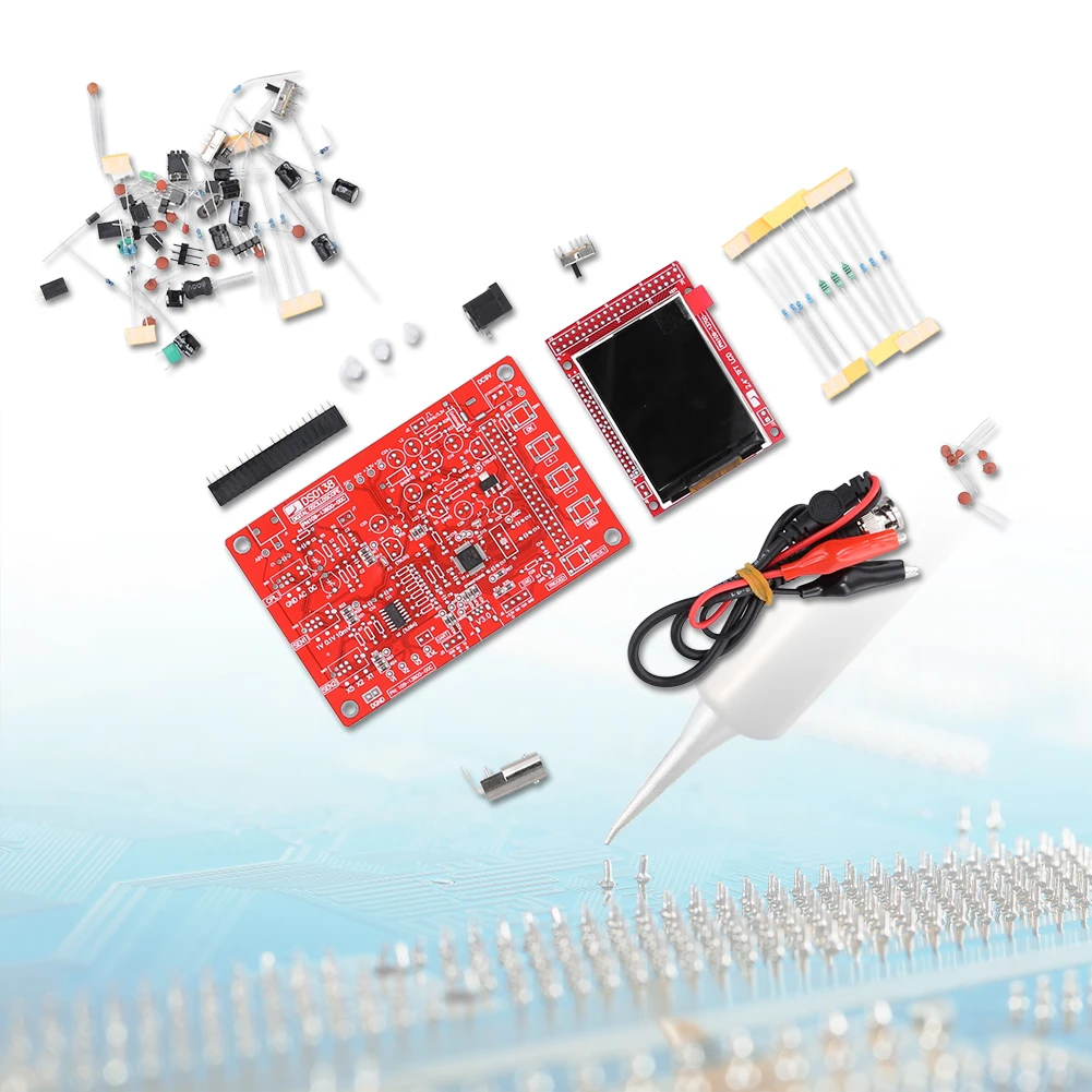 DSO138 Digital Oscilloscope 2 4inch TFT Kit DIY Parts 1Msps Ideal Electronic Teaching Tool for Circuit Testing Repair Projects