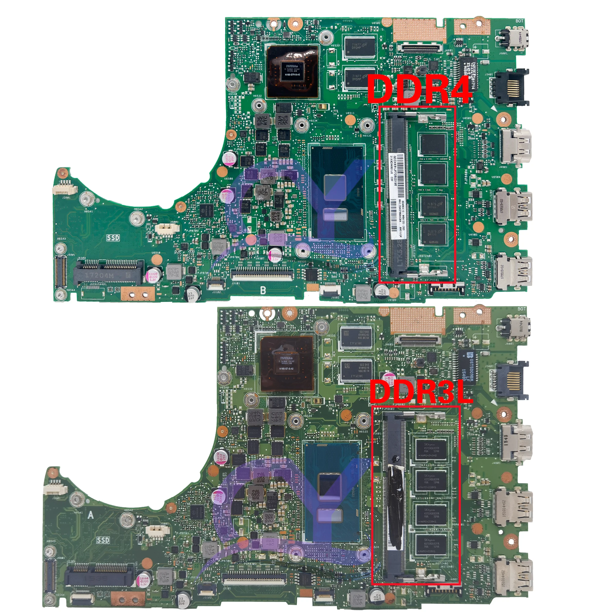 K401UB Laptop Motherboard For ASUS K401U A401U K401UQK A401UQ V401UQ V401U Mainboard With 4GB/8GB I3 I5 I7-6th 7th GT940M