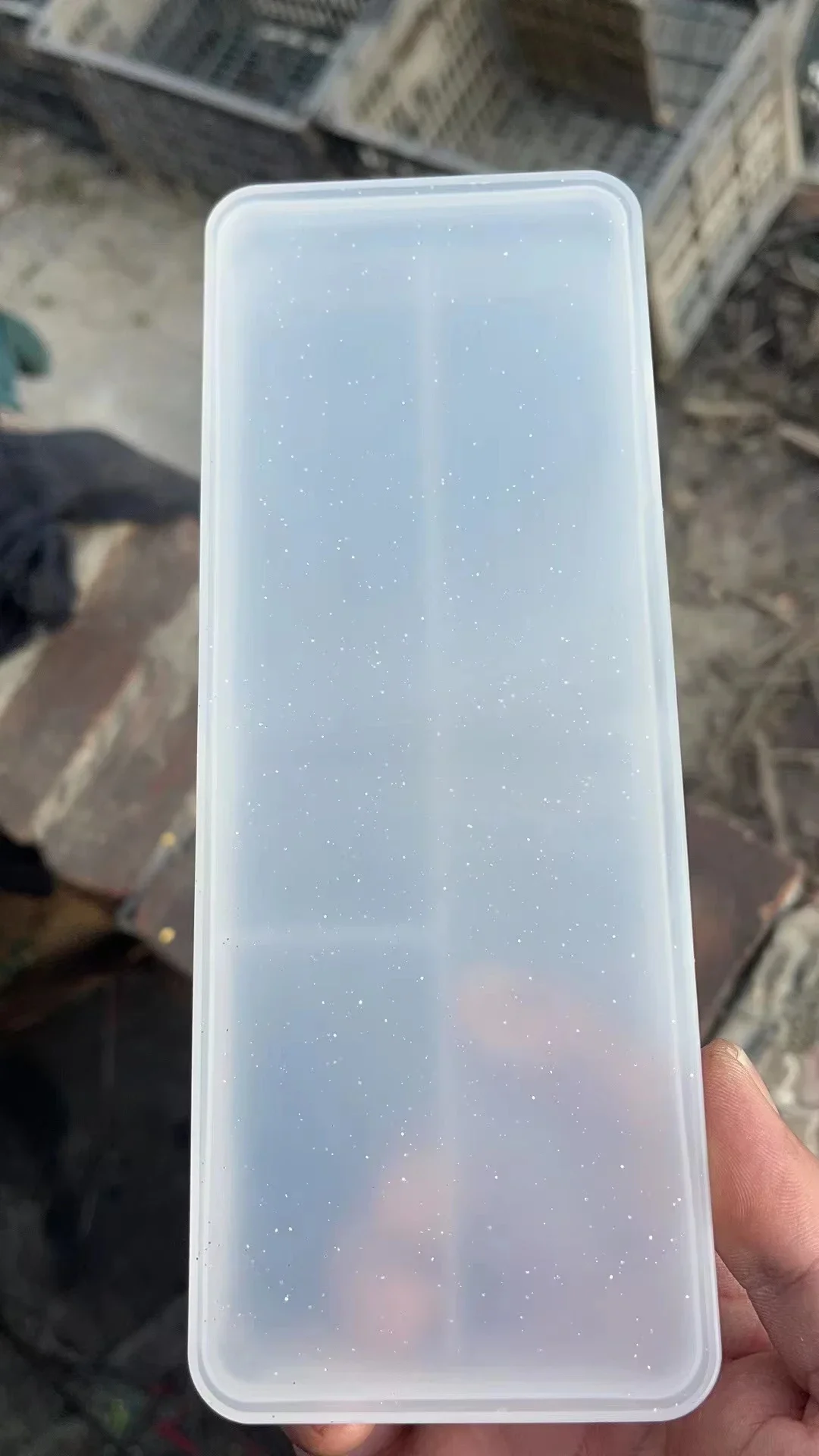 ネイルアート用の透明なプラスチック製収納ボックス