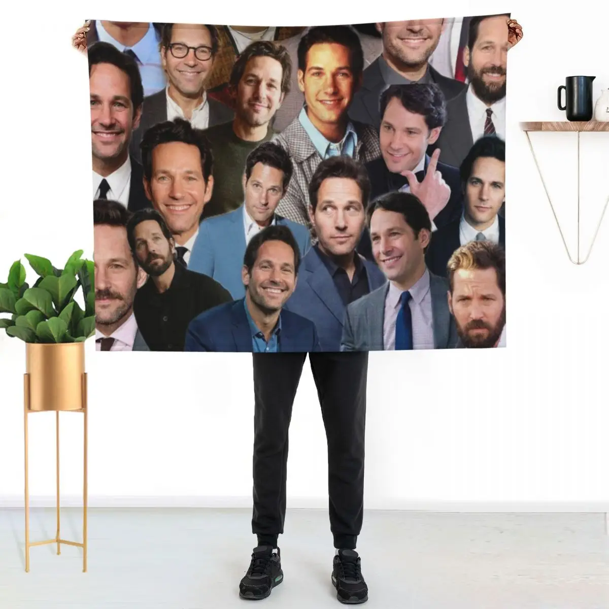 Paul Rudd photo collage Throw Blanket Blankets For Baby Loose Moving Bed Fashionable Fashion Sofas Blankets