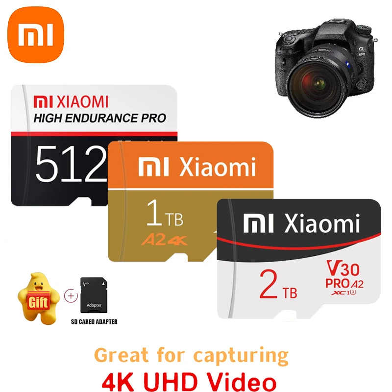 Original Xiaomi 1TB SD Card Memory Card TF/SD 128GB 256GB 512GB Mini Memory Card Class10 For Camera/Phone 2024 NEW