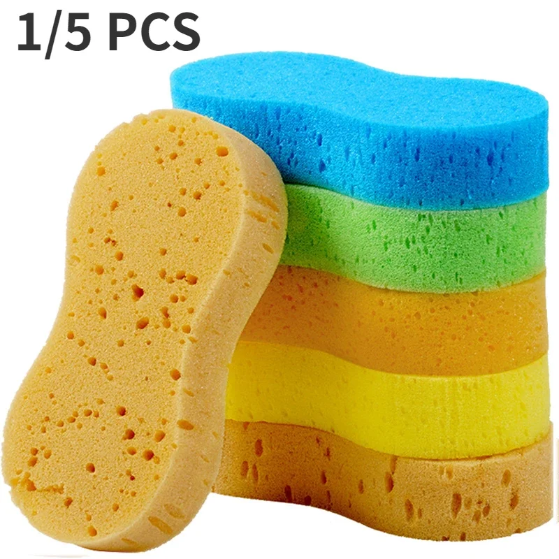 5PCS Car cleaning sponge block Large 8-shaped Honeycomb 8-shaped Sponges Car Cleaning  Tools Cleaning Auto Detailing Accessories