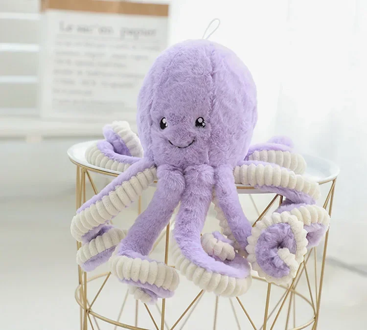 [TML] Super Lovely Simulation octopus Pendant Plush Stuffed Toy soft Animal Home Accessories Doll Children baby Gifts