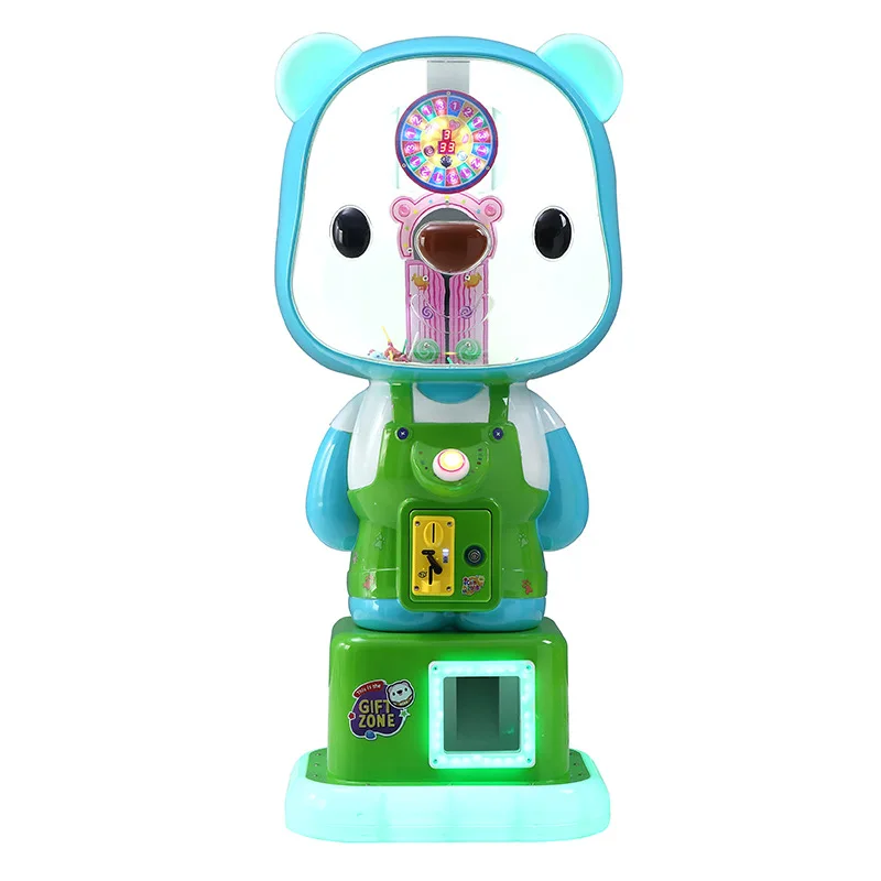 Capsule Toys Bouncy Ball Dispenser Gumball Candy Vending Machine for Kids Bear Gacha Machine