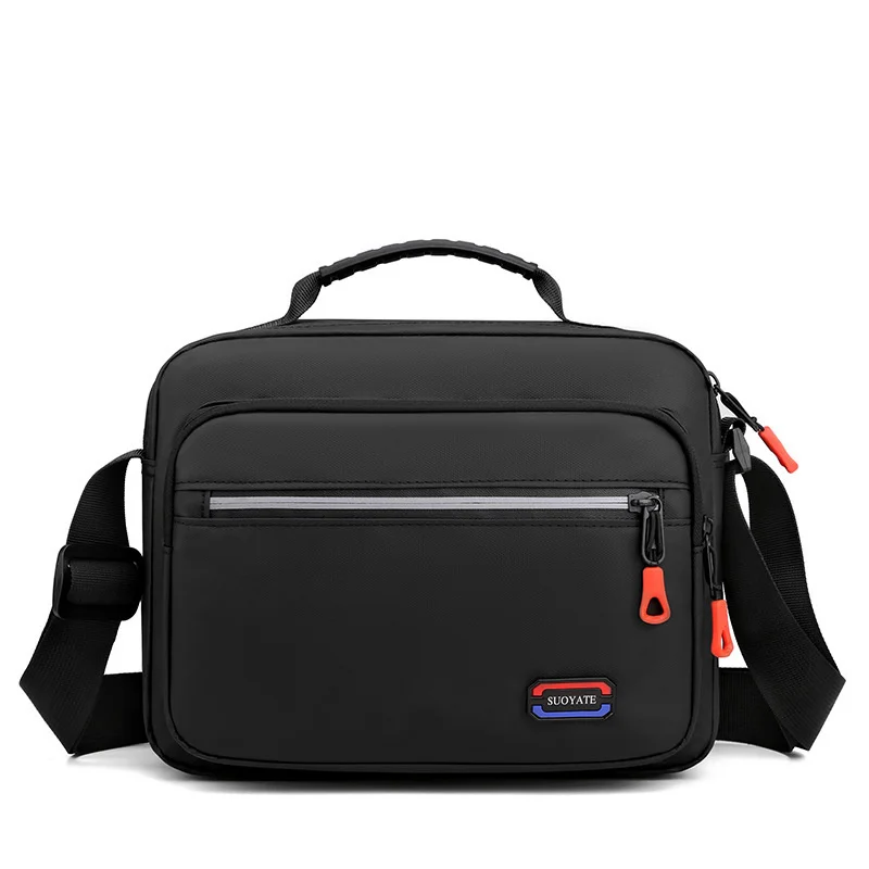 Bolsa de Ombro Horizontal Quadrada Pequena, Bolsa Masculina de Nylon, Diagonal Simples, Impermeável, Corpo Cruz, Nova