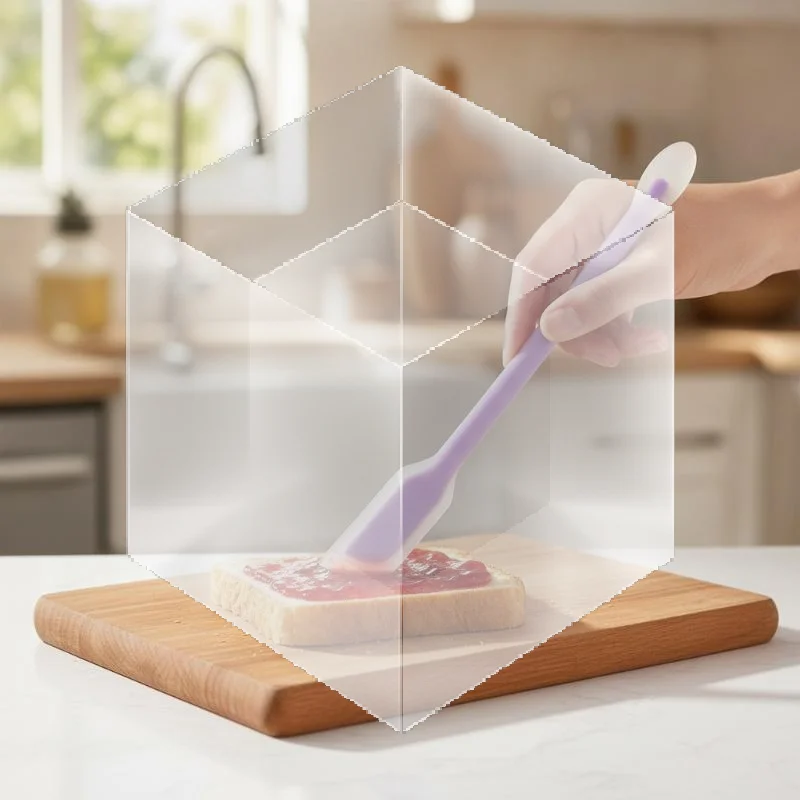 Silicone Ice Cream Spoons 1/3Pcs Food Grade Soft Tip Small Utensils for Jam Yogurt Coffee Home Kitchen Use