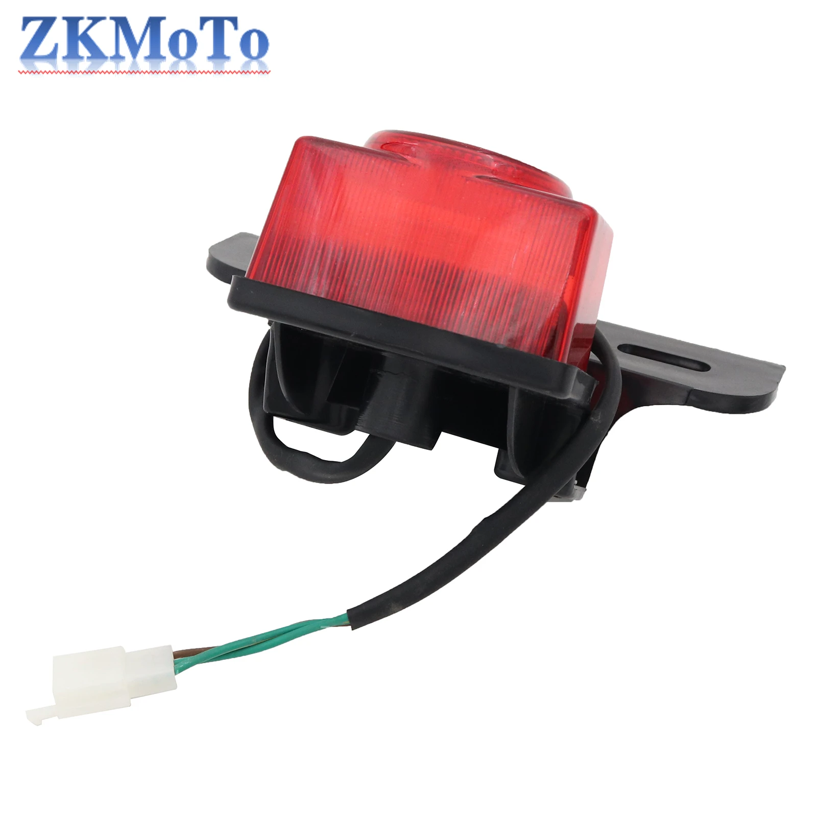 12 Volt Motorcycle Red Rear Tail Light Lights Brake Stop Lamp License Plate Bracket for Honda Monkey Z50 Z50JZ Z 50 KDF Bike