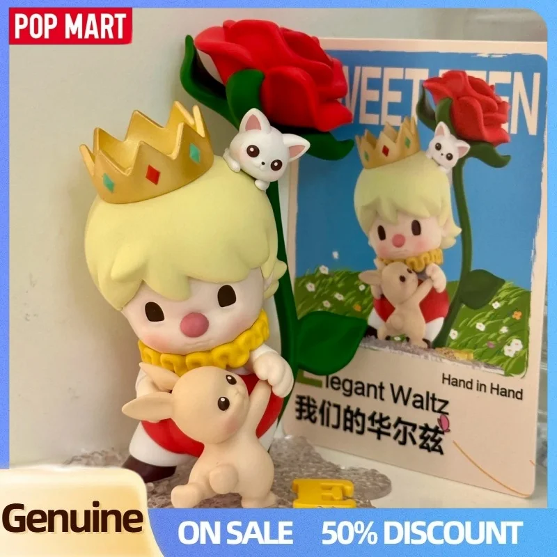 Genuino pop mart mano nella mano serie scatola misteriosa Skullpanda Dimoo Crybaby figurine collezione decorazione scatola cieca giocattolo regalo