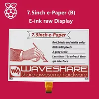 Raspberry Pi 7.5inch LCD Screen Waveshare e-Paper (B) E-ink raw Display Red Black White Three-color for RPi 4B/3B/3B+/Zero/ZeroW