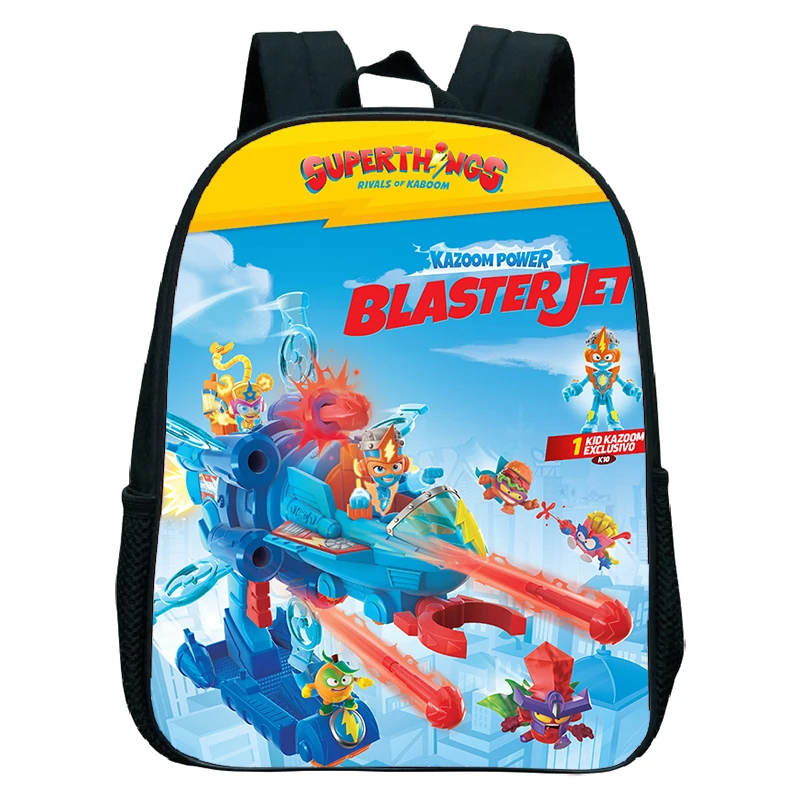 New Kindergarten Backpack Superzings for School Boys Girls Cartoon Bookbag Children Mochila Kids Superthings Backpacks