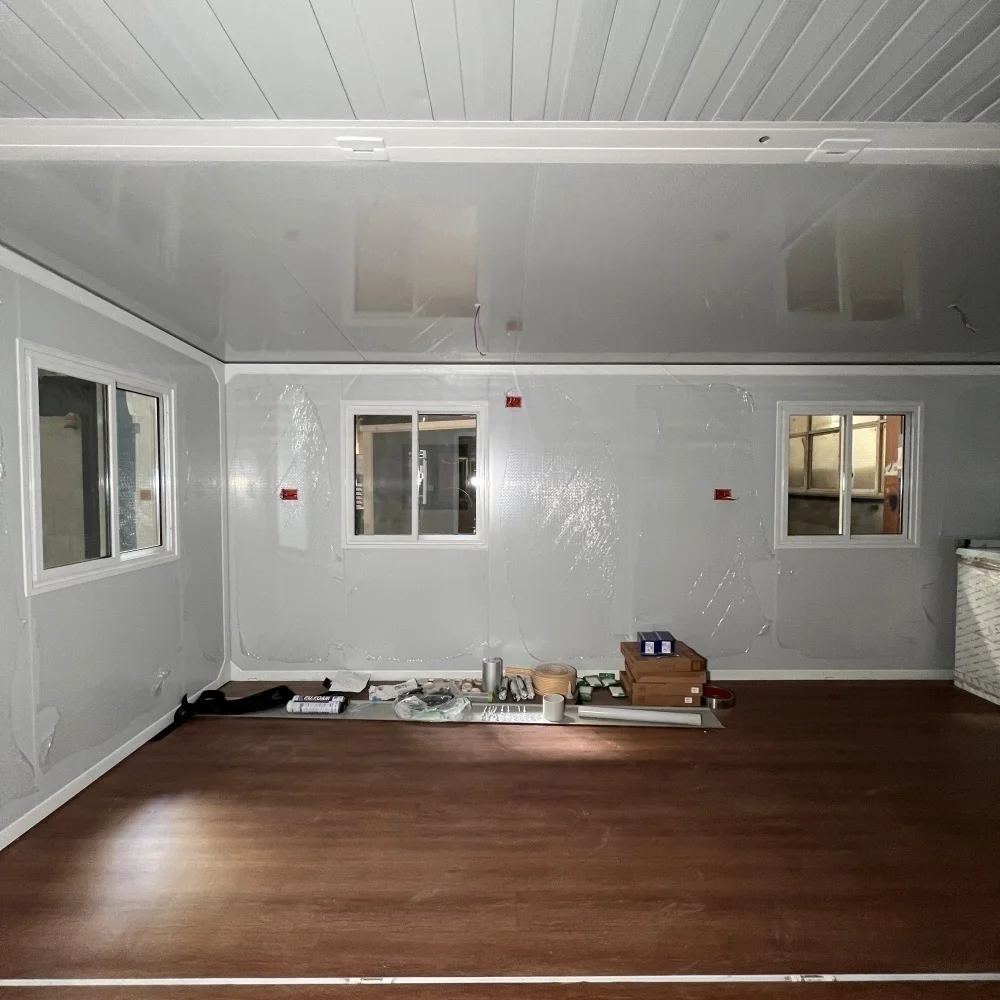 توسيع قابلة للطي الجاهزة 20ft 30ft 40ft الحاويات وحدات المنزل الفاخرة 2 4 5 غرفة نوم 3 حمام منزل المطبخ وغرفة المعيشة