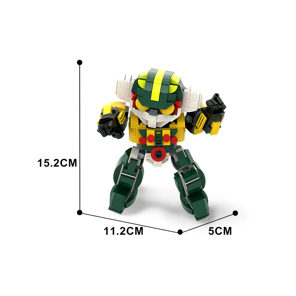 478PCS MOC-180753 Steel Jeeg Robot Building Blocks Model 2 In 1 Mecha Warrior Anime Figures Block Creative Educational Toys Gift