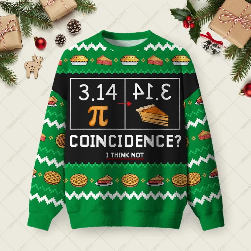 Merry Christmas Funny Ugly Christmas Tables And Formulas Graphic Sweater For Men Women New In Crew Neck Pullover Sweatshirt