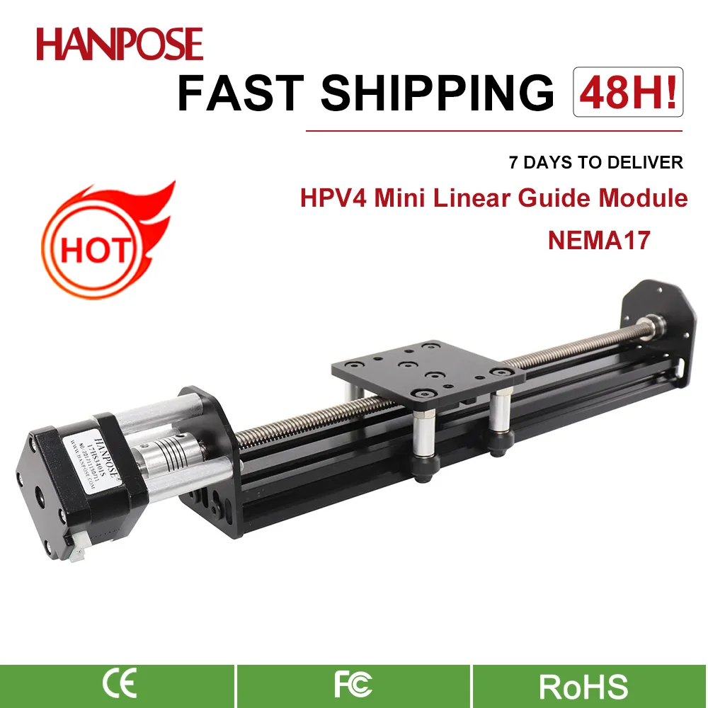 NEW Openbuilds HPV4 Mini V linear actuator Linear module with 42 motor NEMA17 17hs3401S stepper motor for Reprap 3D printer