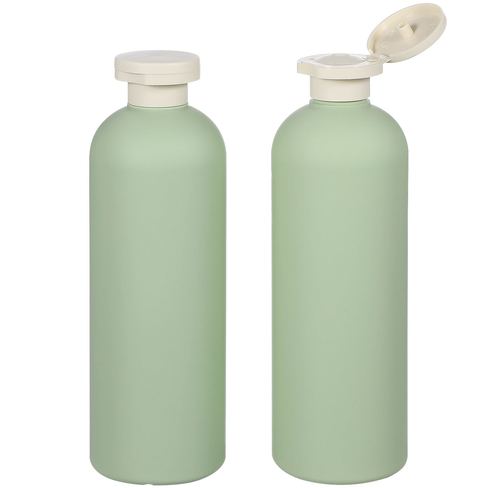 

4pcs Leakproof Travel Squeeze Bottles Flip Cap Refillable Portable Shampoo Body Wash Containers Lightweight Hdpe Plastic