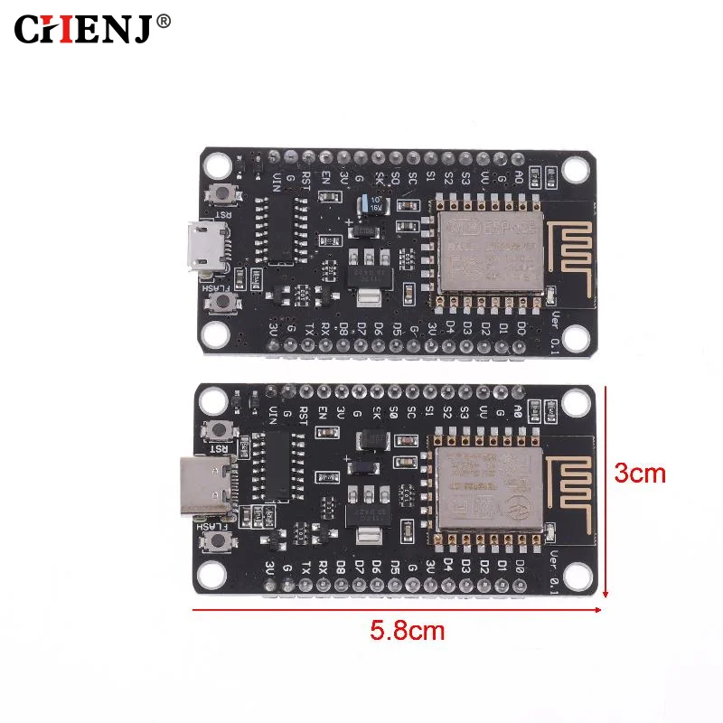 NodeMCU ESP8266 개발 보드(0.96인치 OLED 디스플레이 포함) CH340G ESP-12F WiFi 모듈 TYPE-C USB 아두이노/마이크로파이썬용