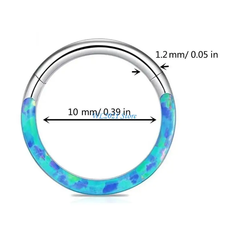 G5GC شخصية مستديرة الشكل الأنف هوب مجوهرات الفولاذ المقاوم للصدأ الأنف مجوهرات فريدة من نوعها #6