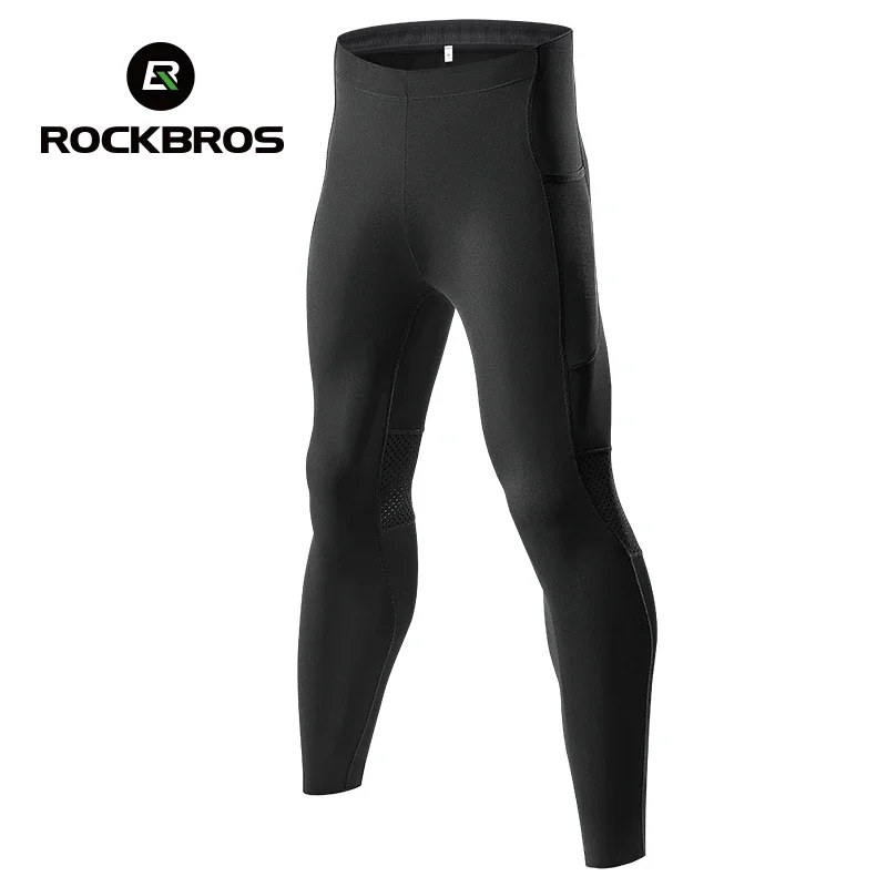 ROCKBROS Tights Cycling Pants Man Breathable Quick Dry Bicycle Long Pants with Pockets Training Leggings Bike Trousers Clothing