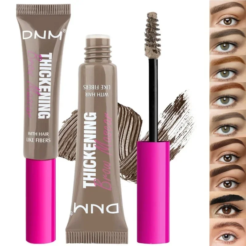 Fiber Brow Mascara Lasting Natural Eyebrow Dyeing Cream Vegan Formula Growth Thickening Eye Brow Styling Cream Eyebrow Enhancers