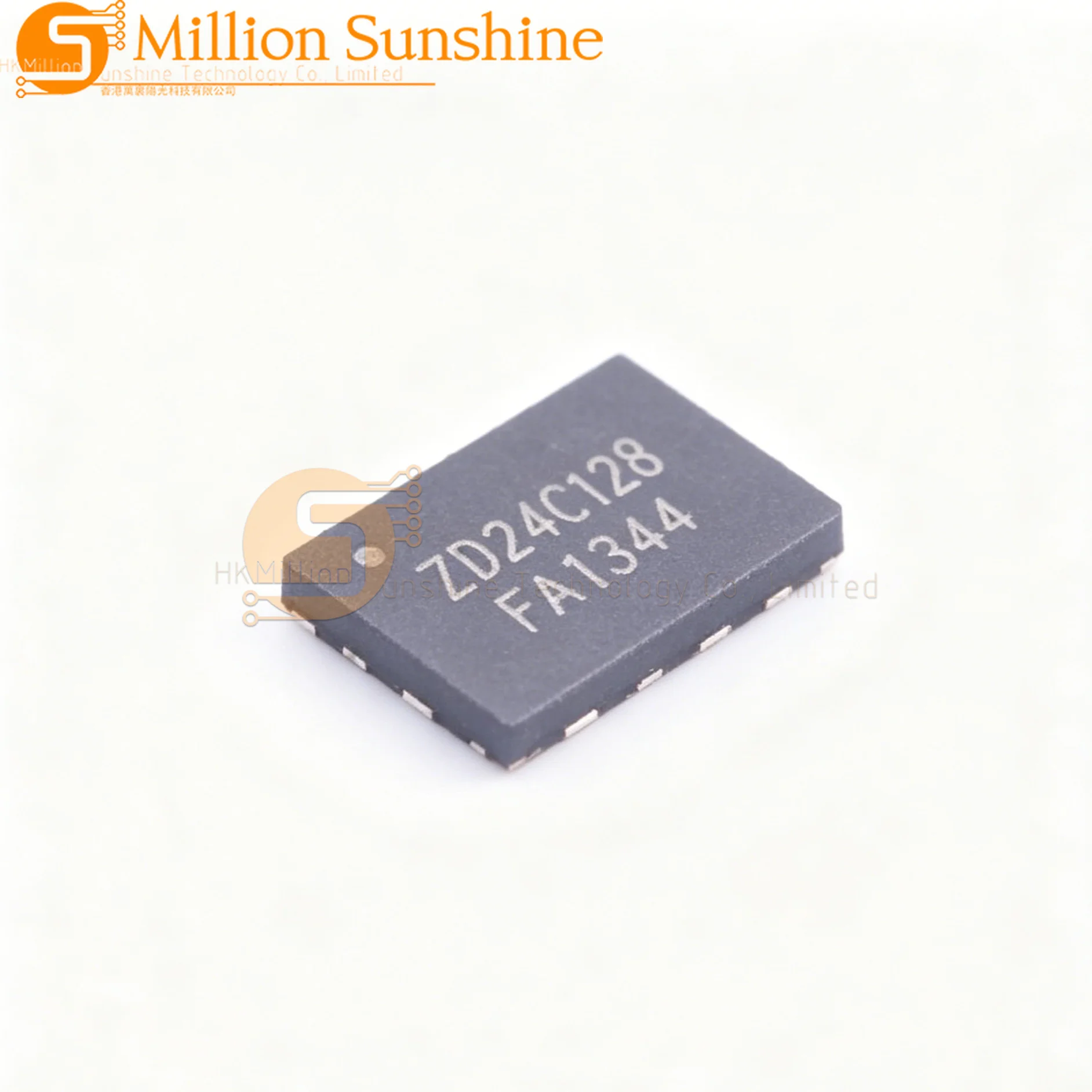 50pcs ZD24C128A-MAGMT UDFN-8(2x3) I2C 128Kbit 1MHz EEPROM Memory Chip New Original