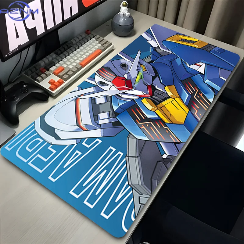 Mouse Pad Anime Gaming Accessories Mechanical Warrior G-gundam A-aerial E-sports Gamers Desk Mat Keyboard Mat Office Mousepad