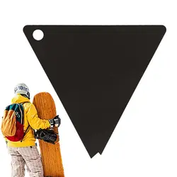 Raspador de cera para Snowboard, herramienta acrílica para esquí y Snowboard, Kit de afinación y encerado triangular para deportes al aire libre de esquí ancho y Snowboard