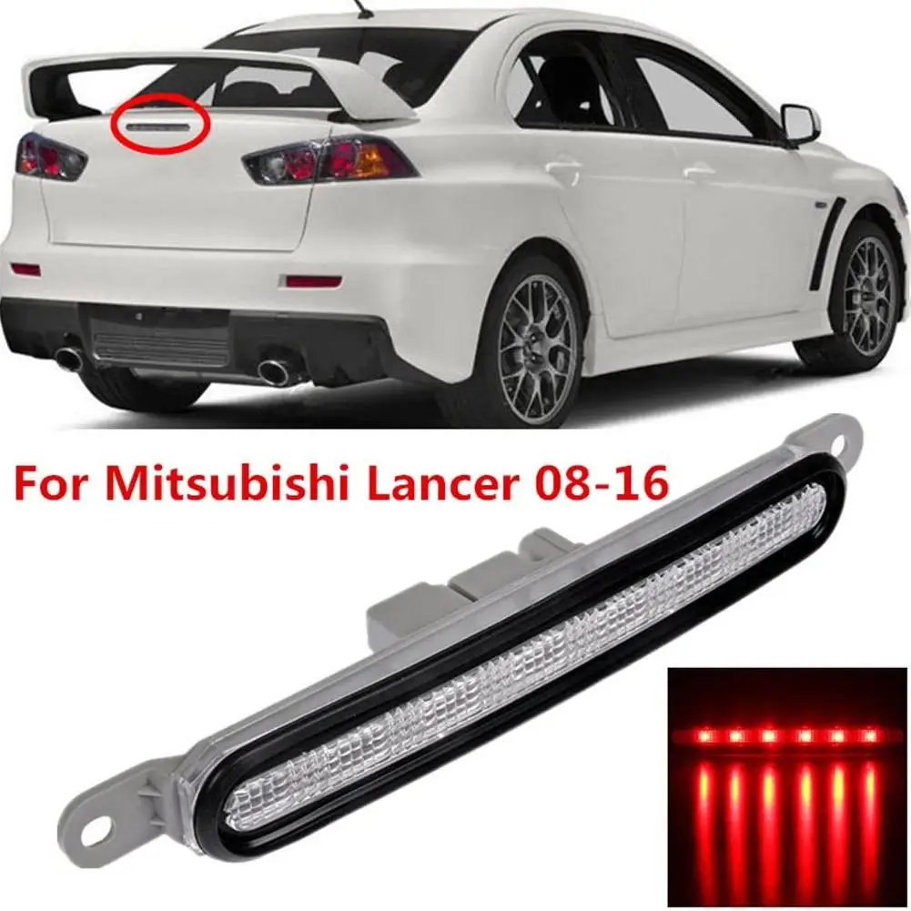 For Mitsubishi For Lancer EVO 2008-2016 Car Brake Tails Light High Mount 3rd Brake Lamp Energy-saving Waterproof