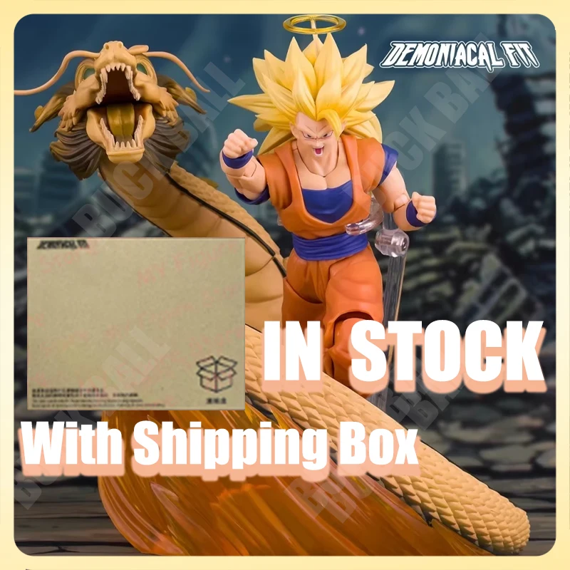 

In Stock Demoniacal Fit Son Goku SSJ3 Action Figure Dragon Ball SHF Dragon Blaster Super Saiyan 3 Son Goku Kakarot Model Toys