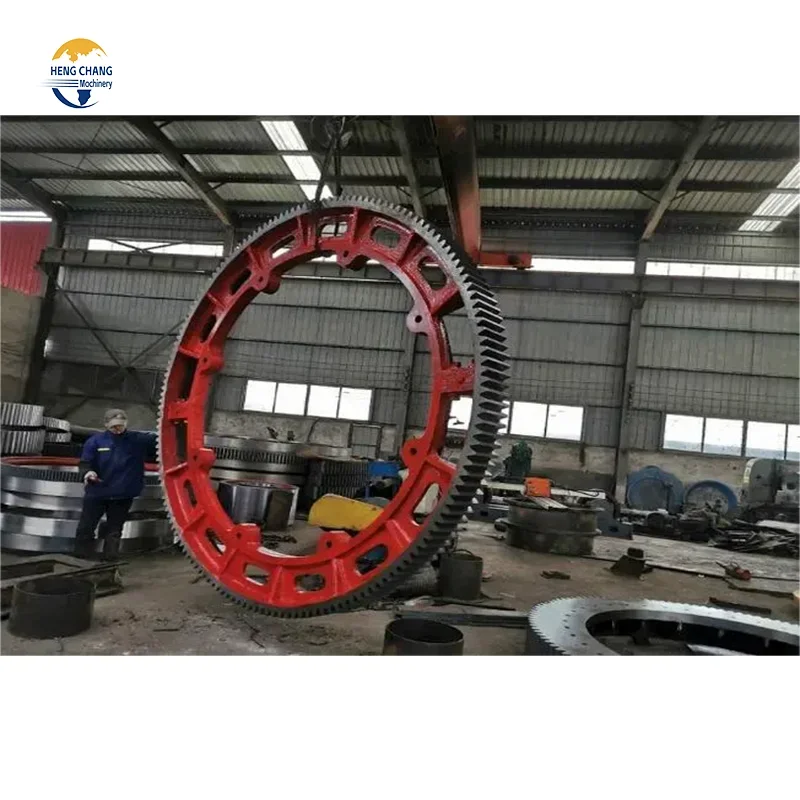 China Best Manufacturer Rotary Kiln Girth Gear Large Diameter Ring Gear Casting Steel Gear Ring for Customers Needs
