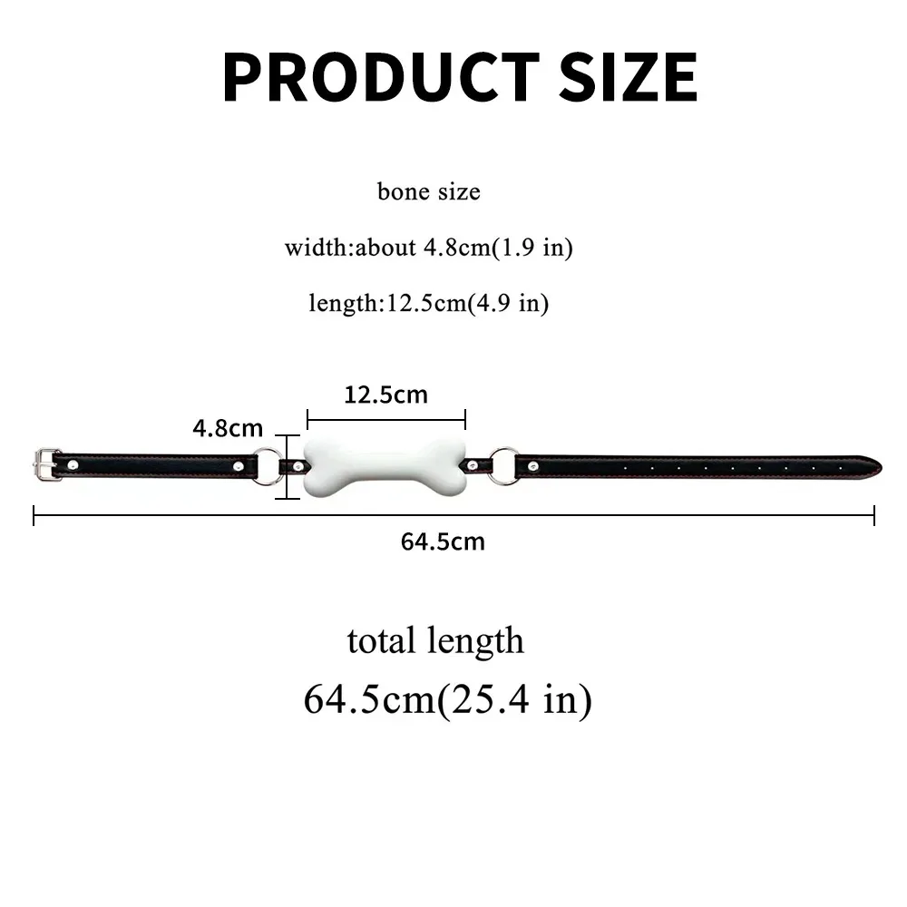 BESTCO 18 + الكلب العظام الفم الكمامة كرة سيليكون الفم تثبيت الفرقة اللعوب عبودية القيود BDSM ألعاب المثيرة الجنس لعب للبالغين