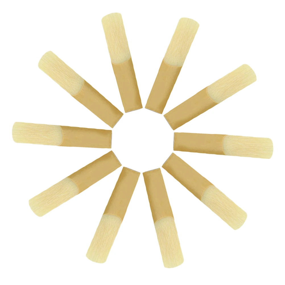 

10 Pcs Saxophone Reed Set Reeds Accessory Accessories Wooden 2.5 Alto for Students