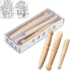 Natural Wooden Foot Body Massage Stick Relieve Muscle Soreness Relaxing Tool Foot Reflexology Massager Hot  Beauty Health