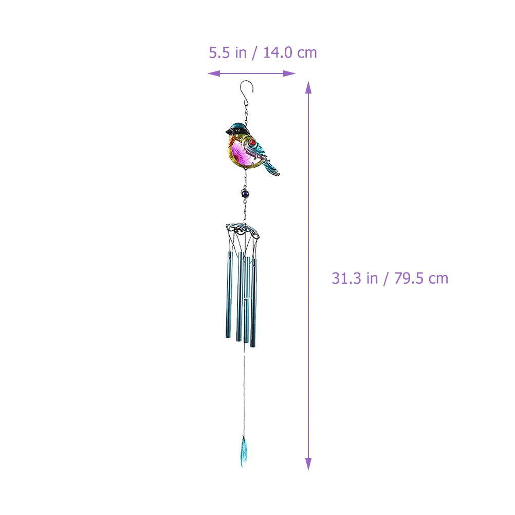 

Creative Wind Chime Bird Statue Durable Hanging Pendant for Garden Balcony Decor Bird Statue Wind Chime