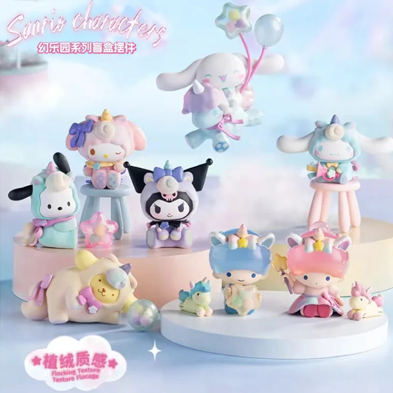 

MINISO Sanrio Fantasy Park Jade Guigou Handmade Kuromi Desktop Melody Decoration Toys Hobbies Holiday Gifts for Children