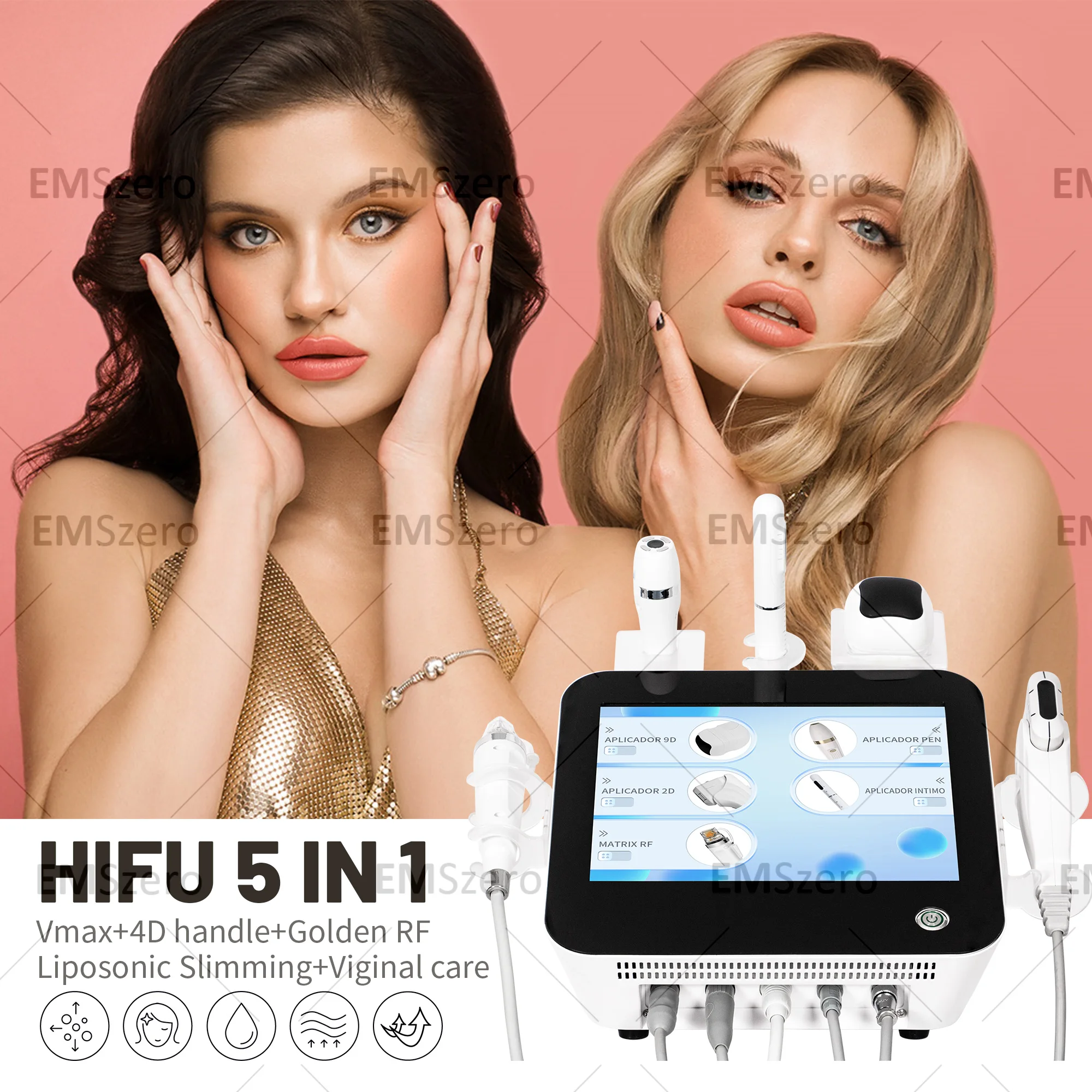 New 5-in-1 Multifunctional Machine for Skin Tightening Non-invasive Facial Lifting and Vaginal Tightening