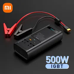 Xiaomi Baseus Car Inverter 500W DC 12V to AC 220V Auto Converter Type-C USB Fast Charging Charger EU Socket Car Power Adapter