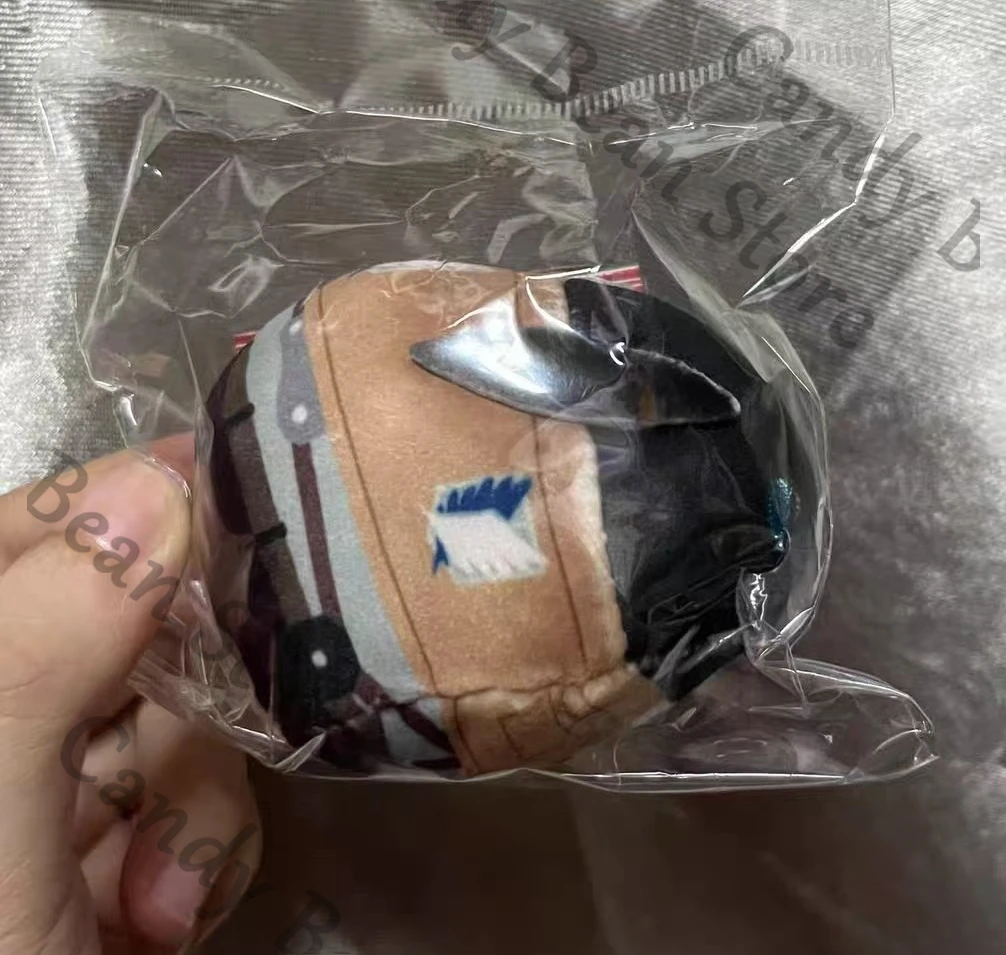 Llavero Colgante de Peluche de Algodón de Levi Ackerman y Jean Kirstein de Ataque a los Titanes, Genuino Anime, Muñeco de Peluche de Dibujos Animados