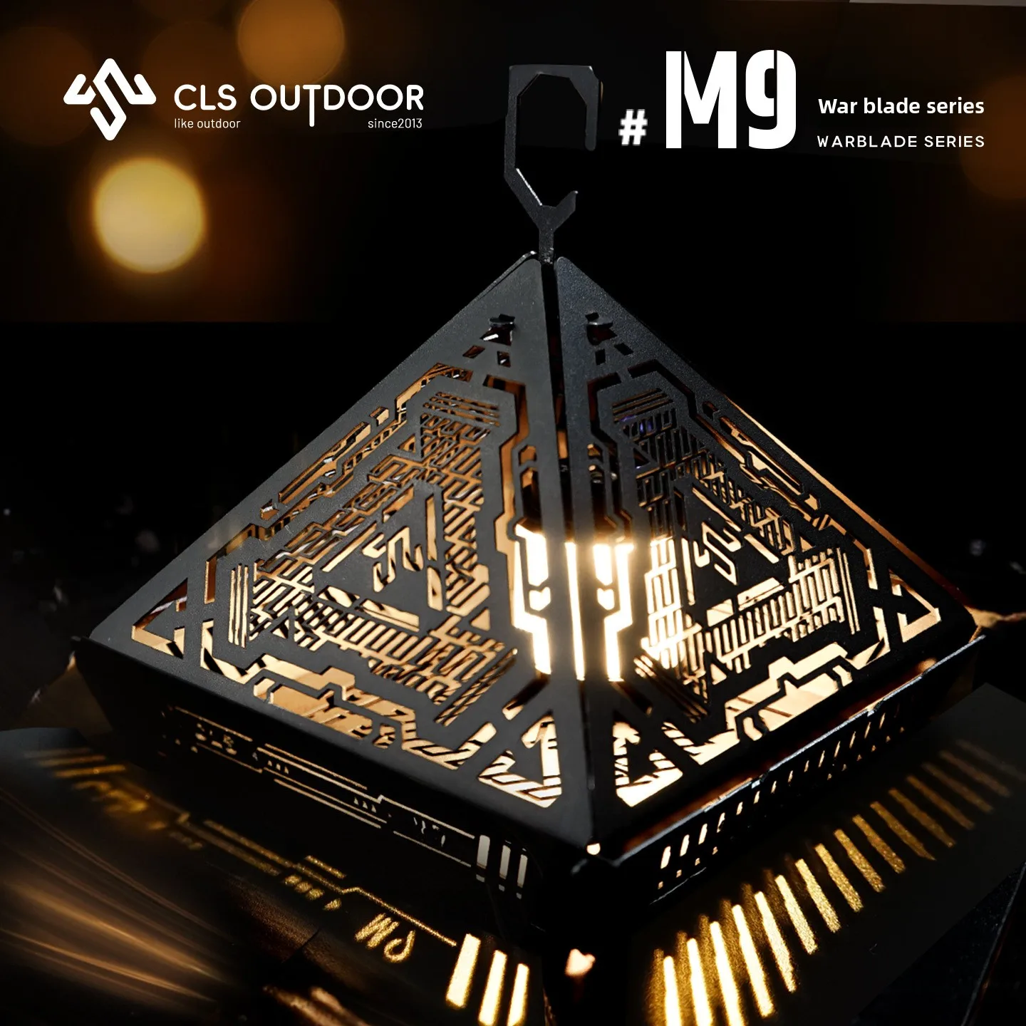 CLS جديد في الهواء الطلق الهرم الفولاذ المقاوم للصدأ عاكس الضوء النمط التكتيكي التخييم جو الإضاءة الملحقات صندوق إضاءة الجو