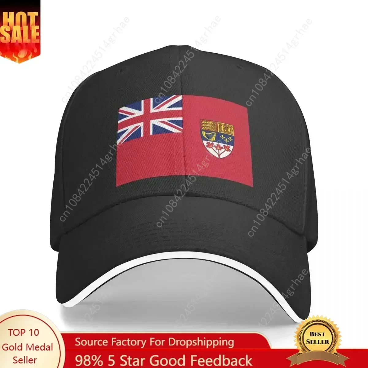 Canada Red Ensign Flag vintage canadian symbol HD High Quality Online Store Baseball Cap custom Hat Woman Men's