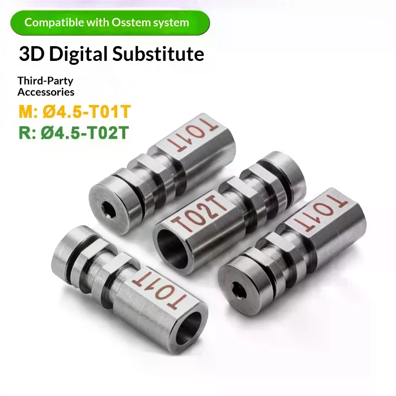 Dental 3D Digital Implant Analog High Precision Metal Compatible With Osstem System For Lab And Clinic Use Fit