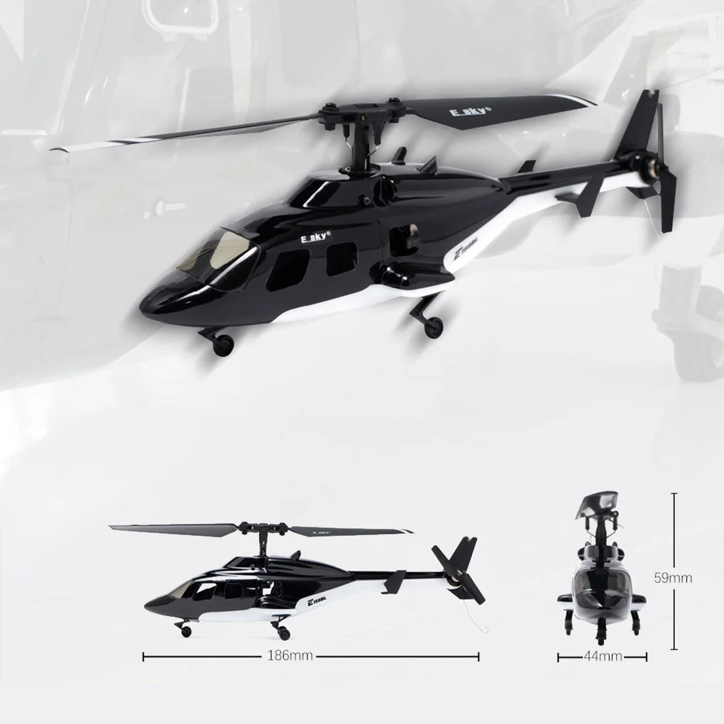Novo 1/80 ESKY 150BL Mini Flying Wolf Helicóptero Drone de Combate Hélice Única Aileron Livre Airwolf V3 Simulação Helicóptero RC