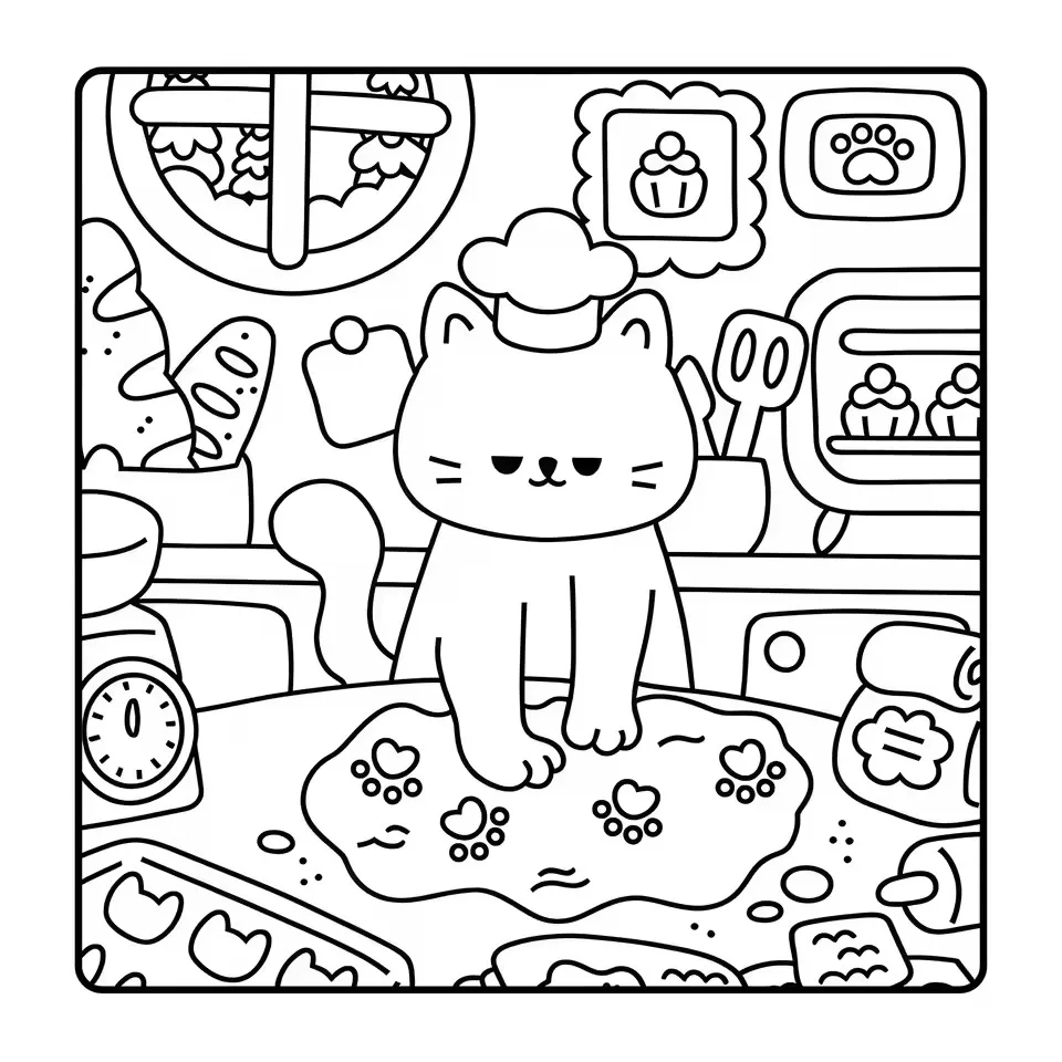 Cat Life Funny And Cute Coloring Book for Adults Cute Drawing Book Perfect Gift for Party and Birthday